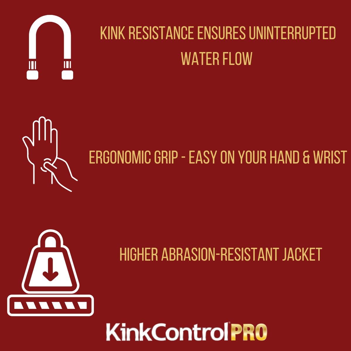 Teknor Apex Kink Control Pro 50 ft heavy-duty hose outdoors