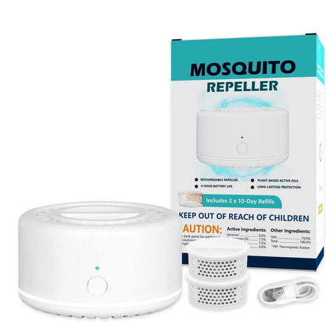 Tekola mosquito repellent for outdoor patio creates a 30-foot protection zone, indoors or outdoors.