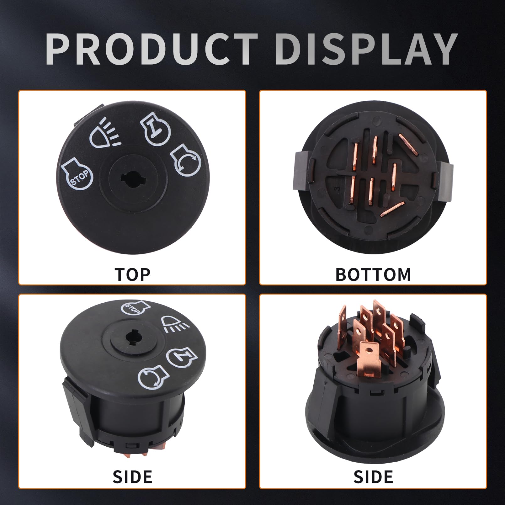 Easy-install design demonstrated on the Tektall ignition switch.