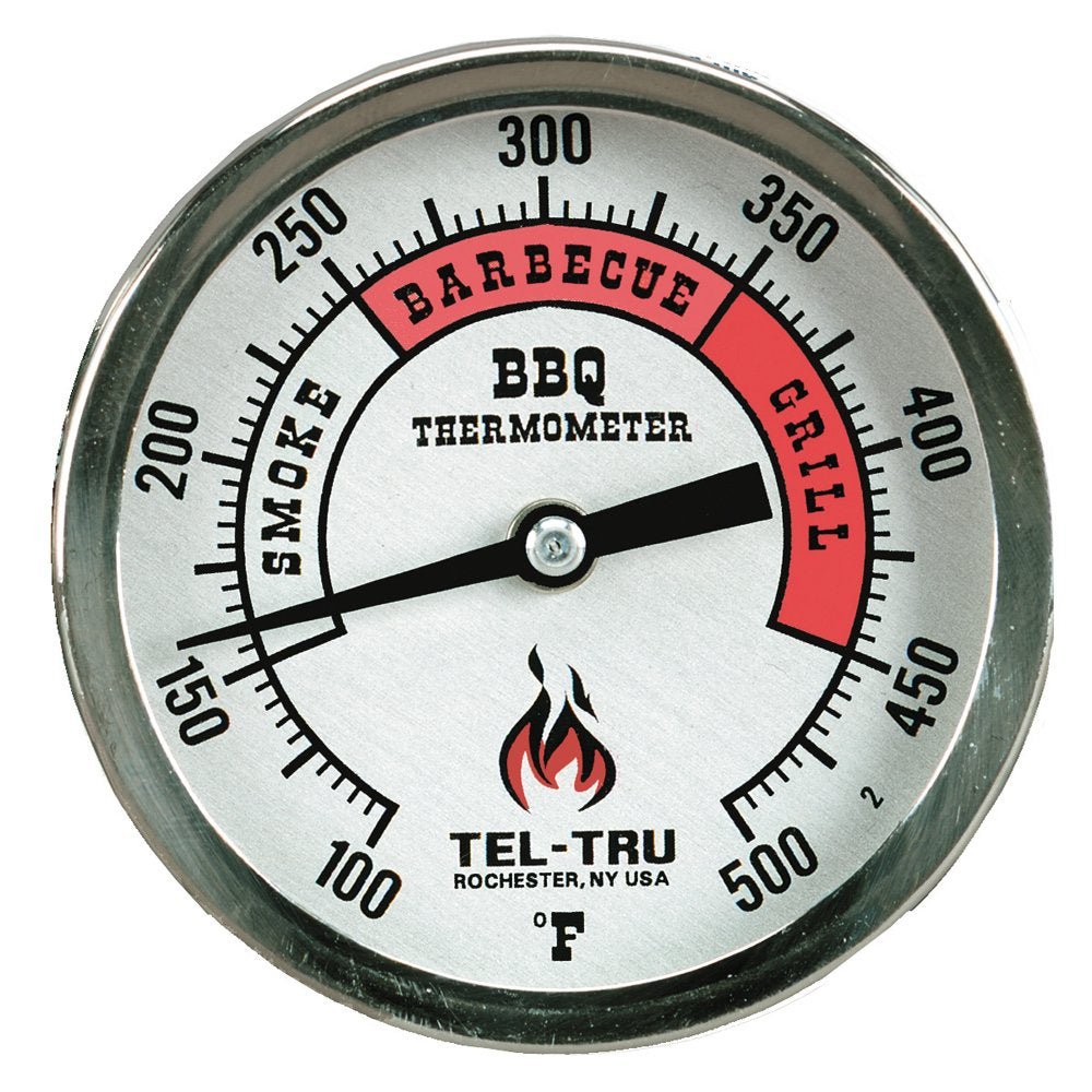Tel-Tru BQ300 barbecue thermometer dial for precise temperature monitoring.