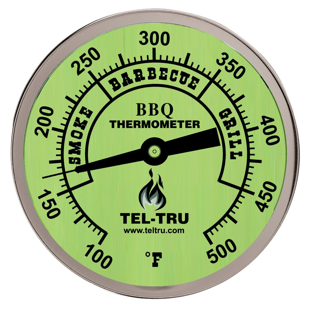 Tel-Tru BQ300 glow dial thermometer enables easy night-time readings for precise grilling