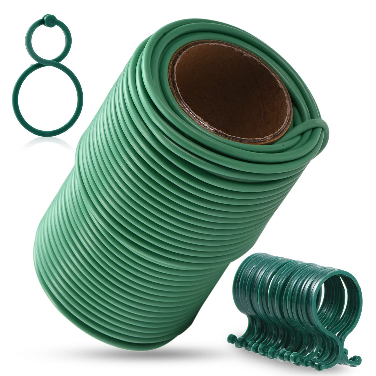 TELENT OUTDOORS 80ft green plant ties roll for garden use