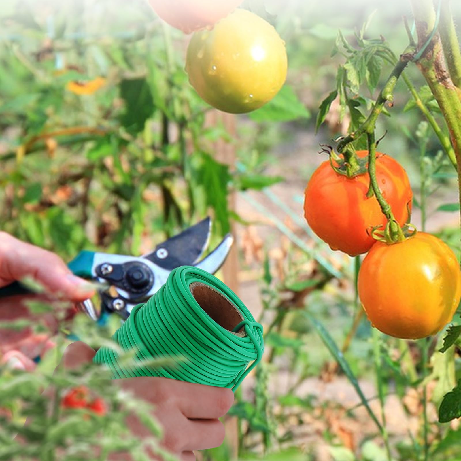 TELENT OUTDOORS easy-cut garden tie lets you customize lengths.