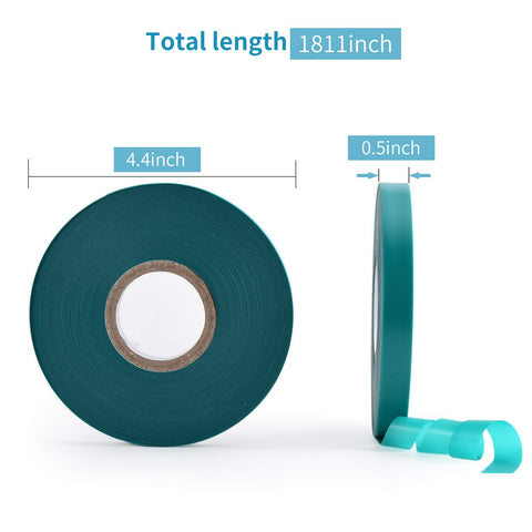 TELENT OUTDOORS halfinch green tape 150ft for flexible binding.