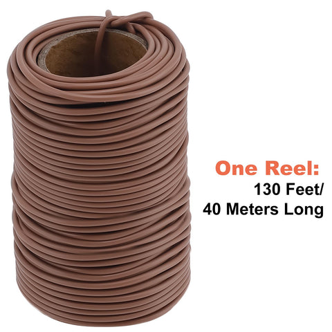 TELENT OUTDOORS soft TPR brown tie with metal core for durable, reusable plant support