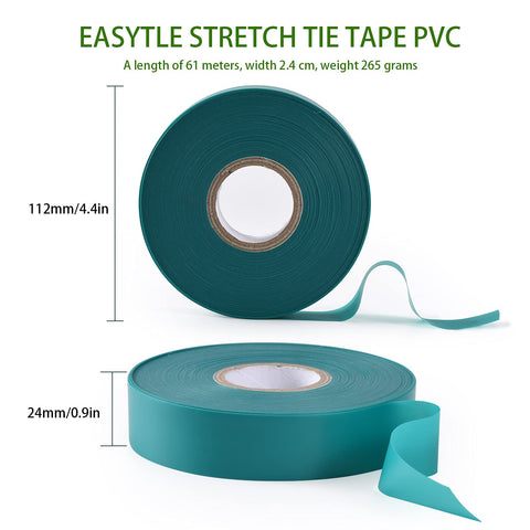 TELENT OUTDOORS stretch tape 1 inch wide ideal for sturdy plant support.