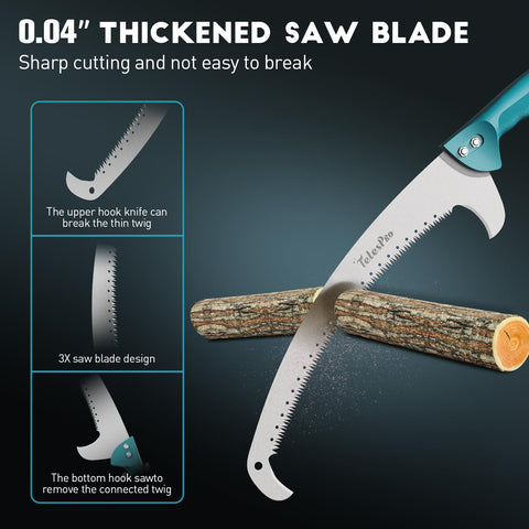 TelesPro saw in action cutting a branch up to five inches in diameter