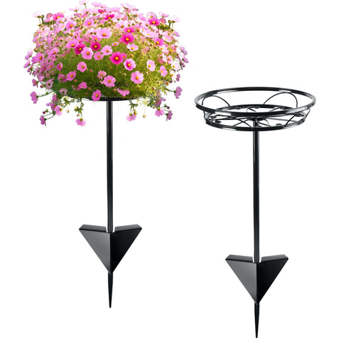 Tellingyou flower pot stand in a 2-pack set ready for easy assembly and display