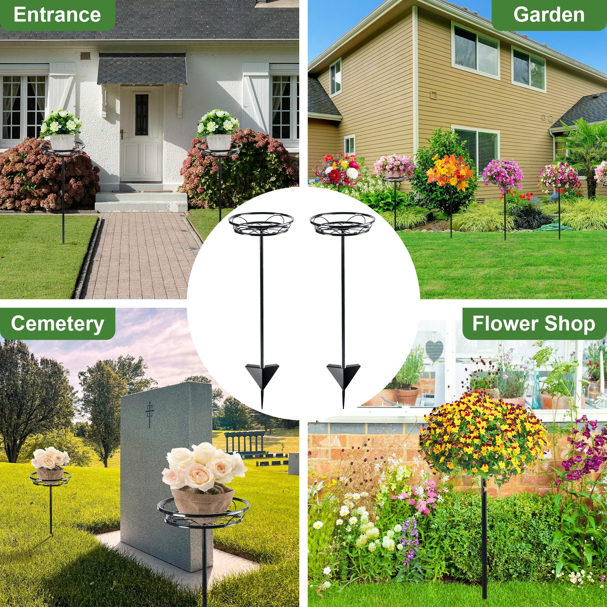 Tellingyou all-season garden decor stand works spring through winter