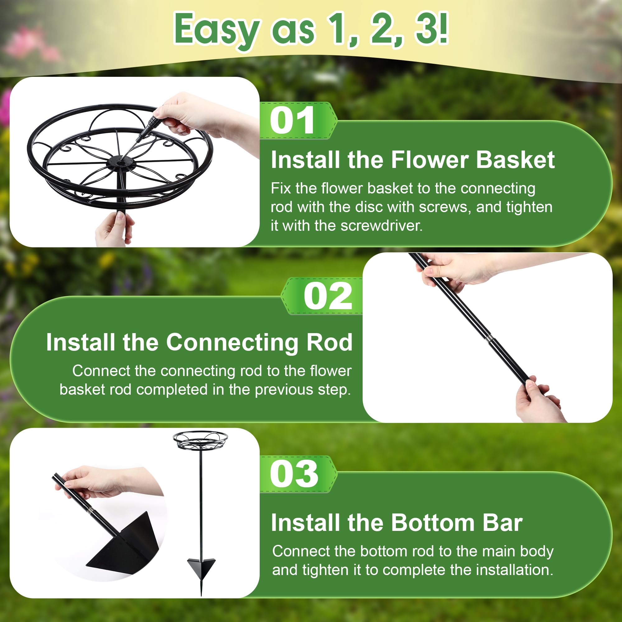Tellingyou four-piece assembly with secure connections enable quick setup