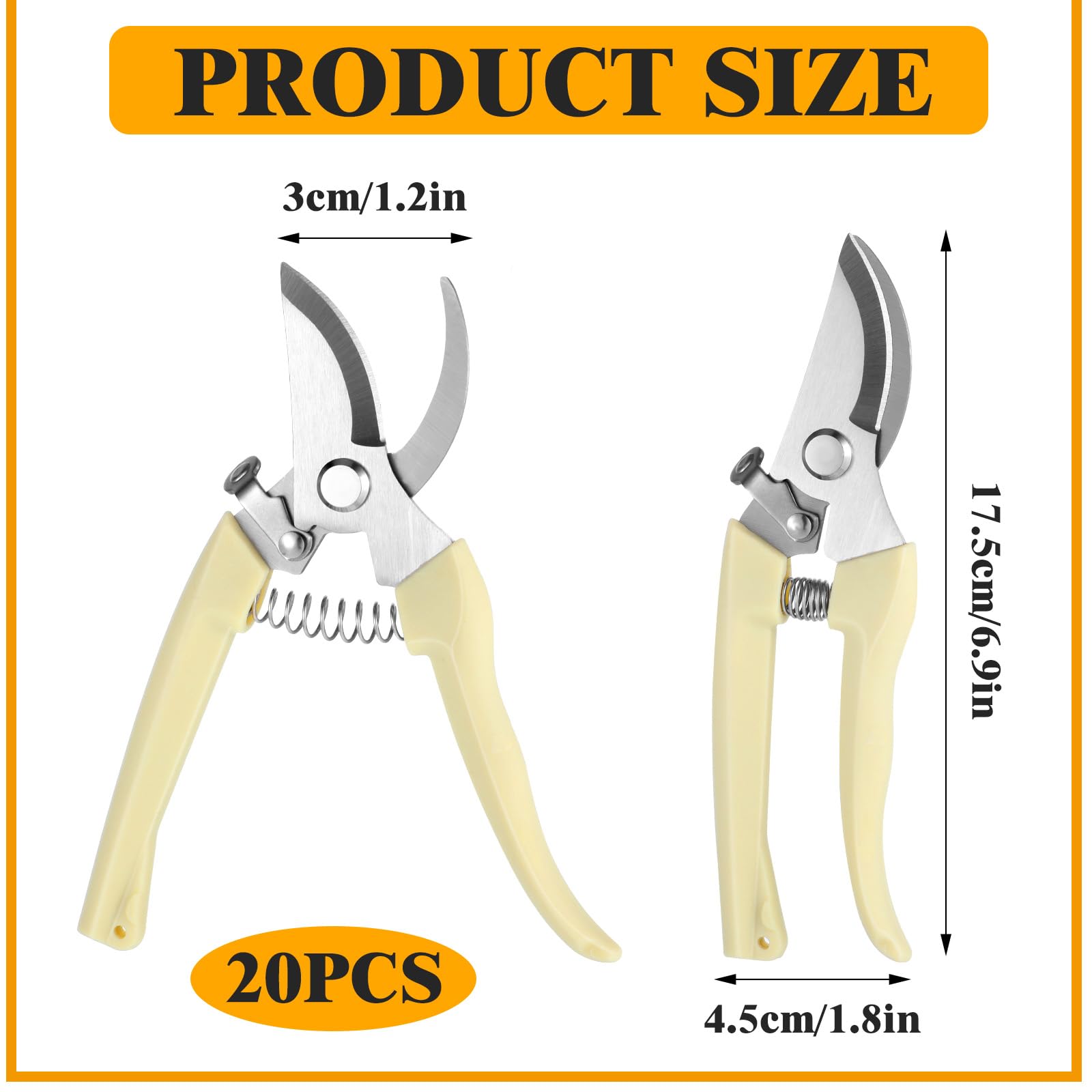 Telooco garden clippers with ergonomic curved grip boost comfort during long pruning sessions