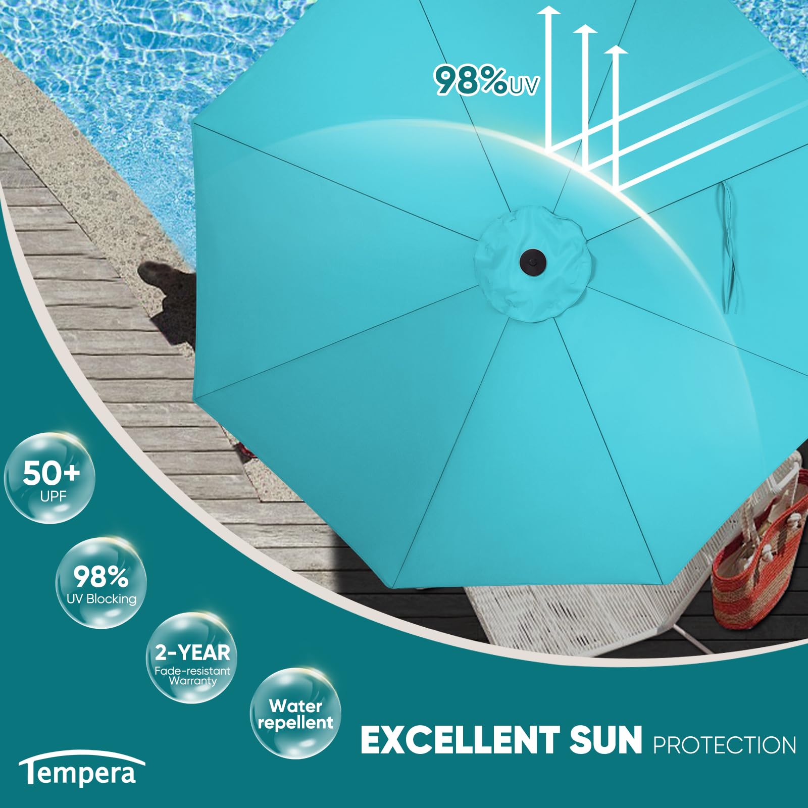 Tempera wind-vent system promotes airflow for stability.