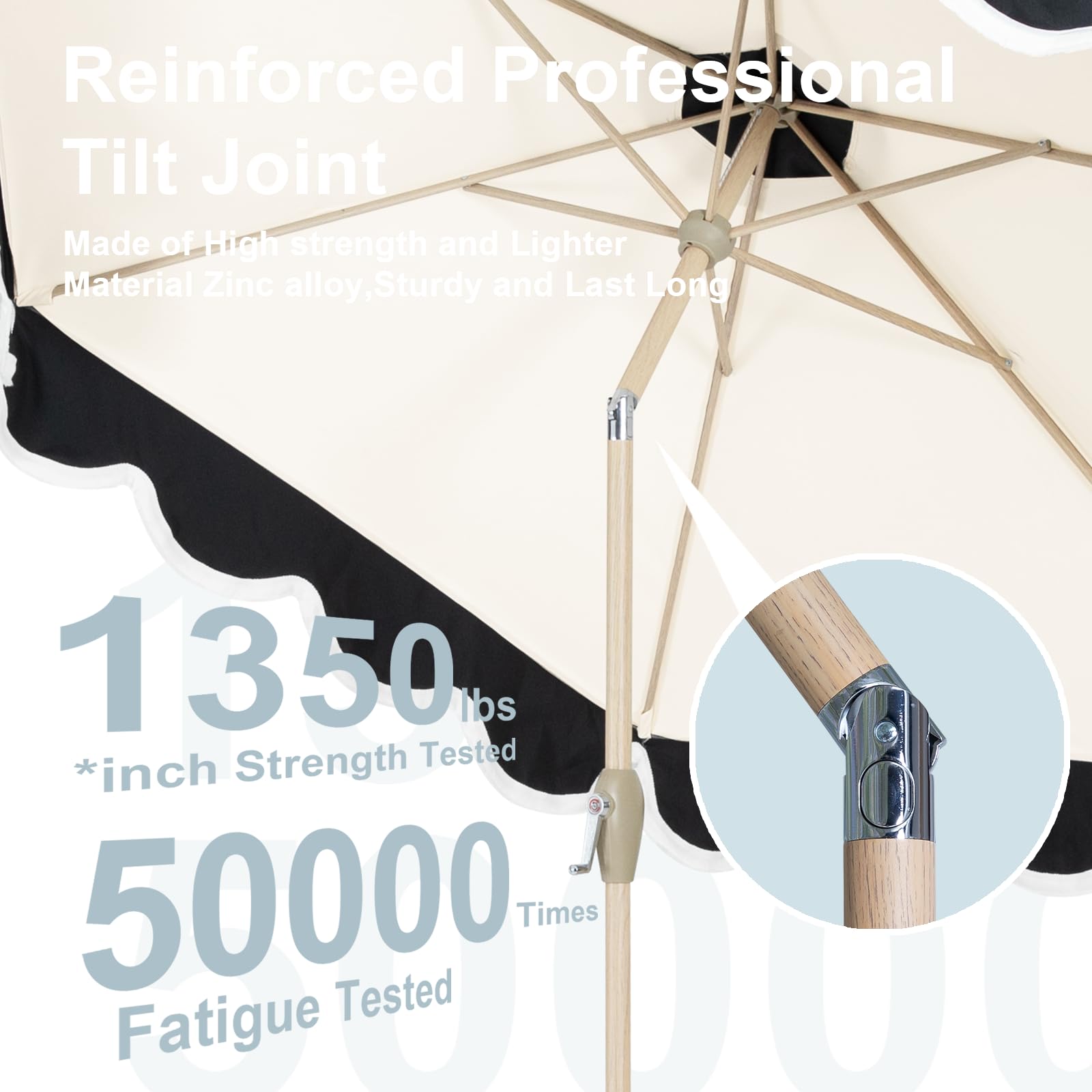 Tempera water-resistant canopy stays clean during light rain.