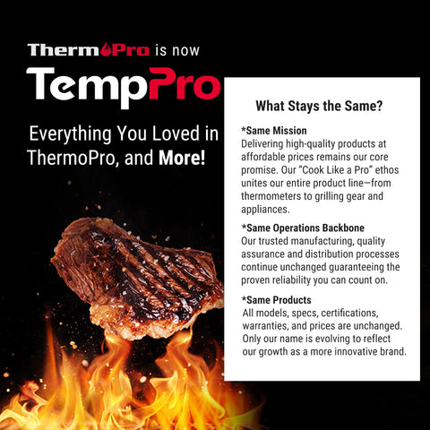 TempPro 932°F heat gloves with hanging loop for easy storage.