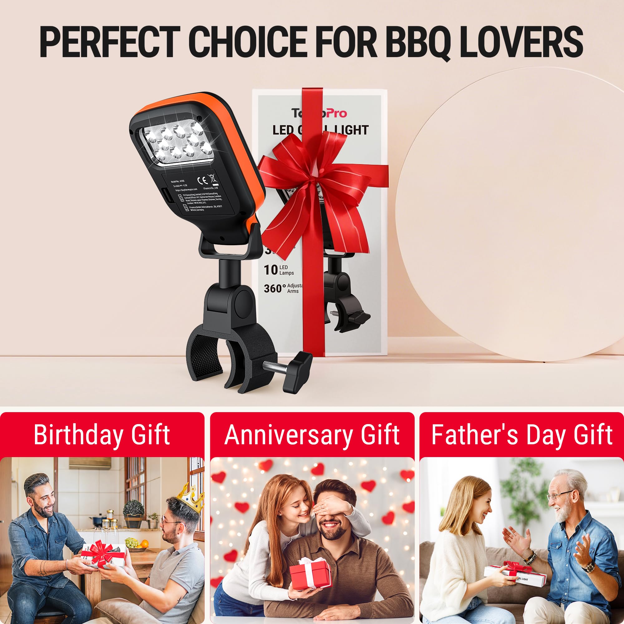 TempPro batteries included for quick setup and uninterrupted grilling sessions.