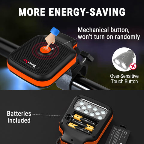 TempPro grill light with sturdy clip attachment for hands-free use on grills or tables.