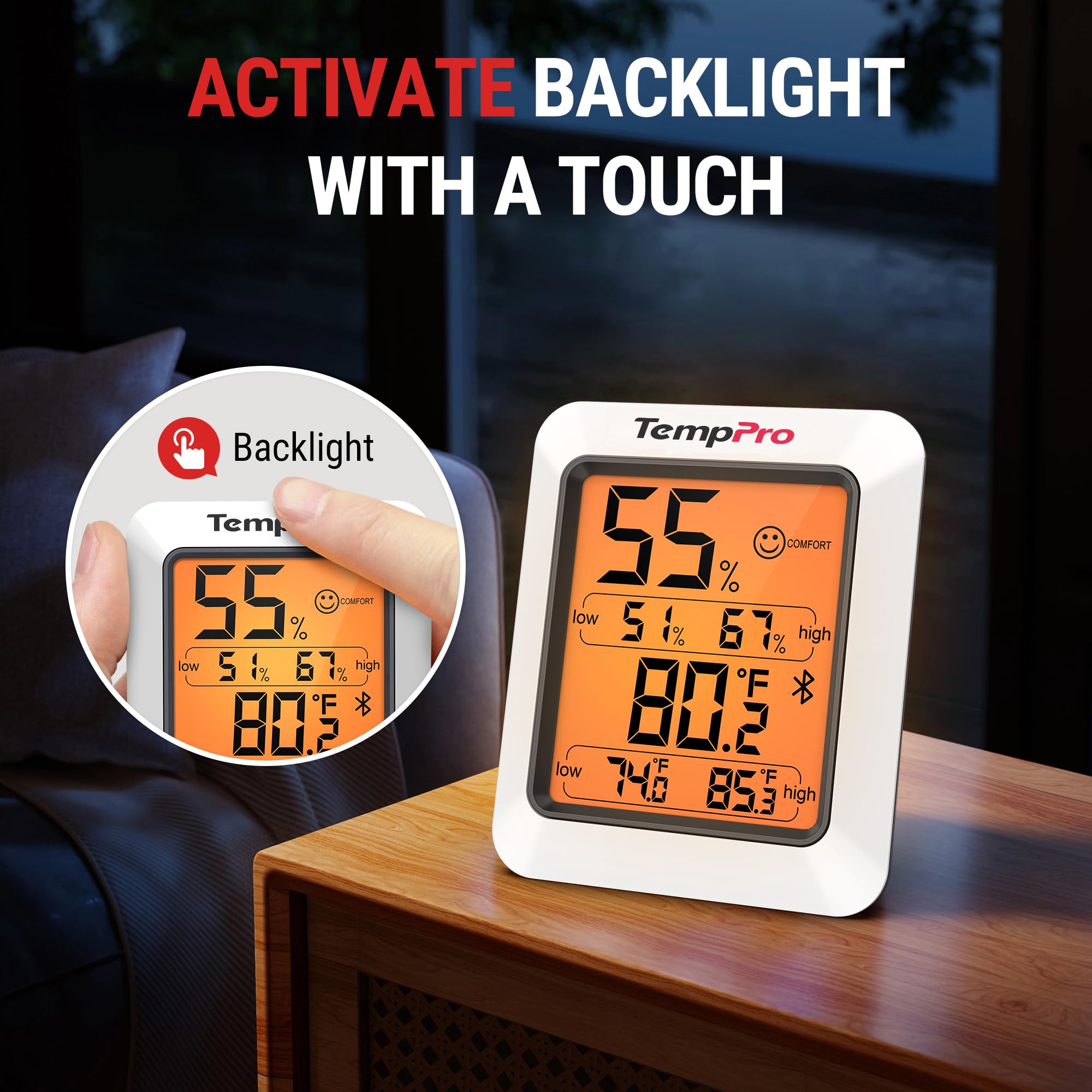TempPro multiroom monitoring supports monitoring different spaces like nursery or studio.