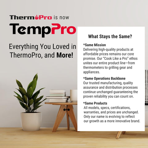 TempPro continues ThermoPro heritage with consistent performance branding