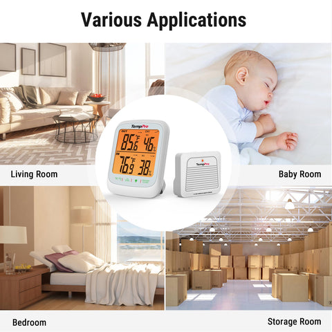 TempPro TP260B sleek design blending with any room decor.