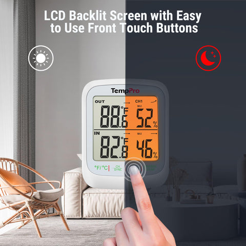 TempPro TP260B wall-mount option showcased for flexible installation.