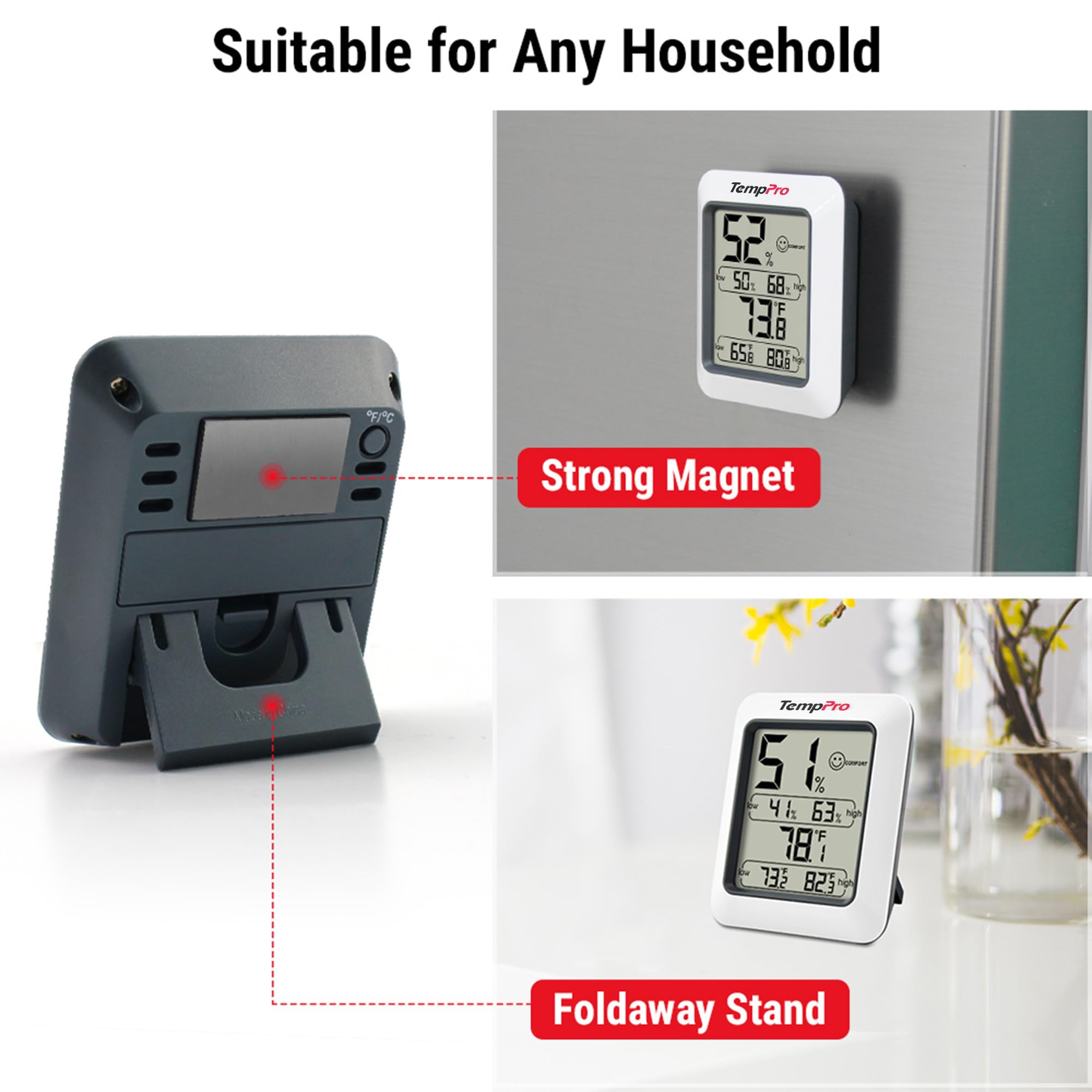 TempPro TP50 battery included for immediate use and setup.