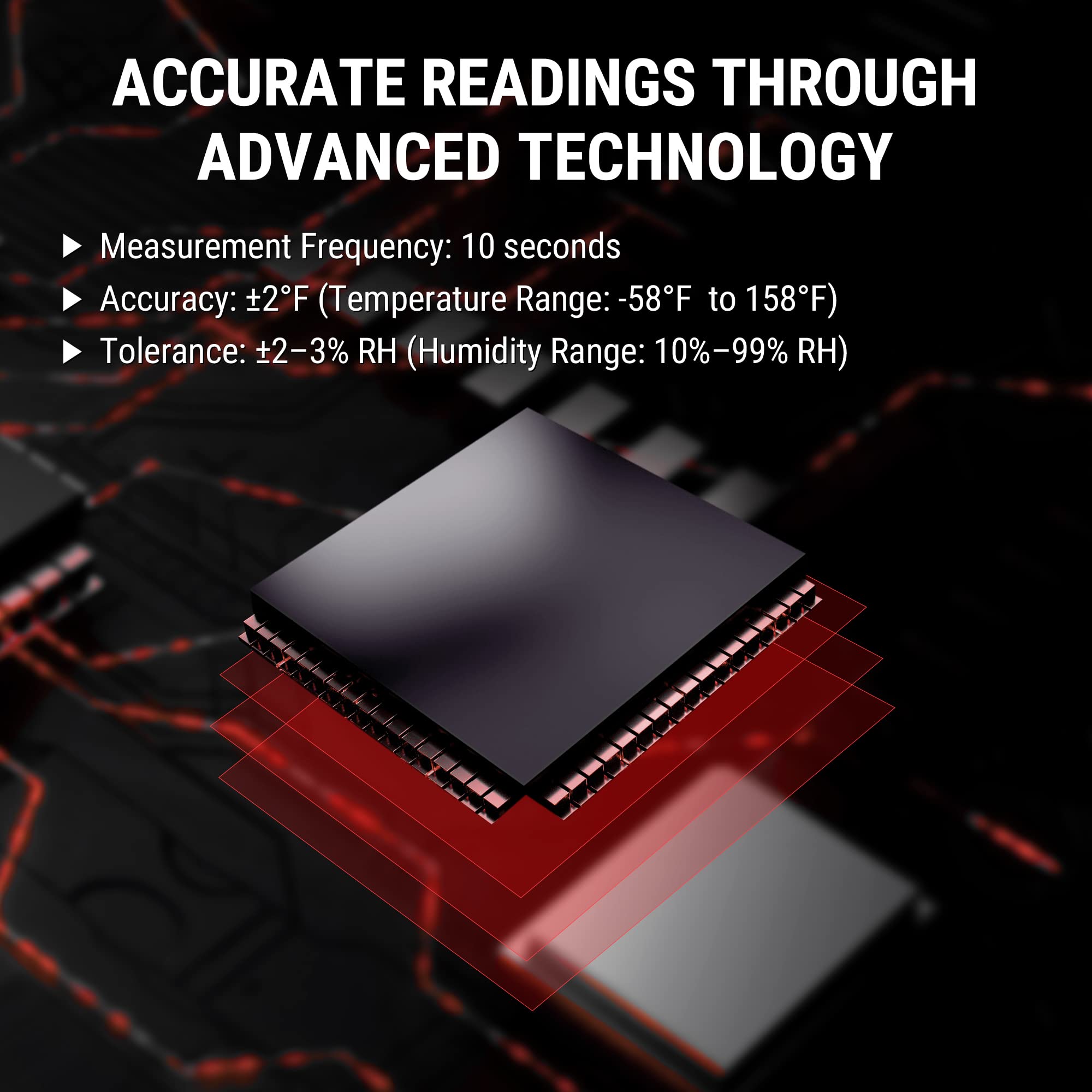 TempPro TP53 versatile placement for tabletop, wall, or magnetic surfaces.