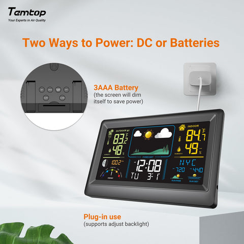 Temtop W100 Lite sunrise and sunset times aid evening outdoor activities and photos.