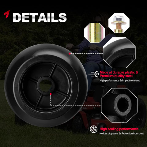 TEMSONE ABS plastic wheel offers durability and water resistance