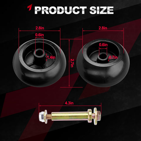 TEMSONE anti-scalp wheels protect turf on uneven lawns