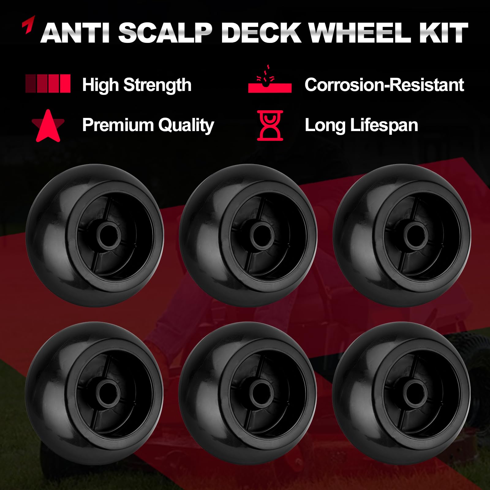 TEMSONE 2-1/2 inch offset hub supports stable turns
