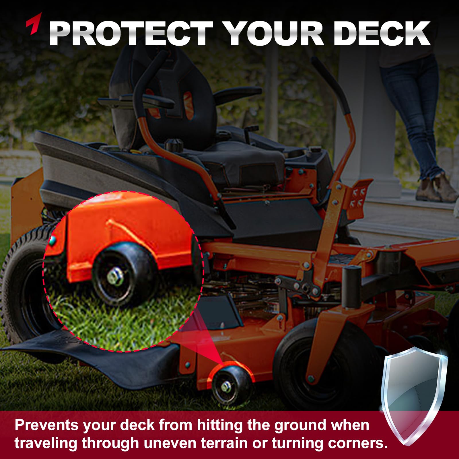TEMSONE wheel dimensions optimize deck clearance