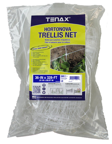 TENAX Hortonova SM trellis net supports climbing crops with durable mesh.