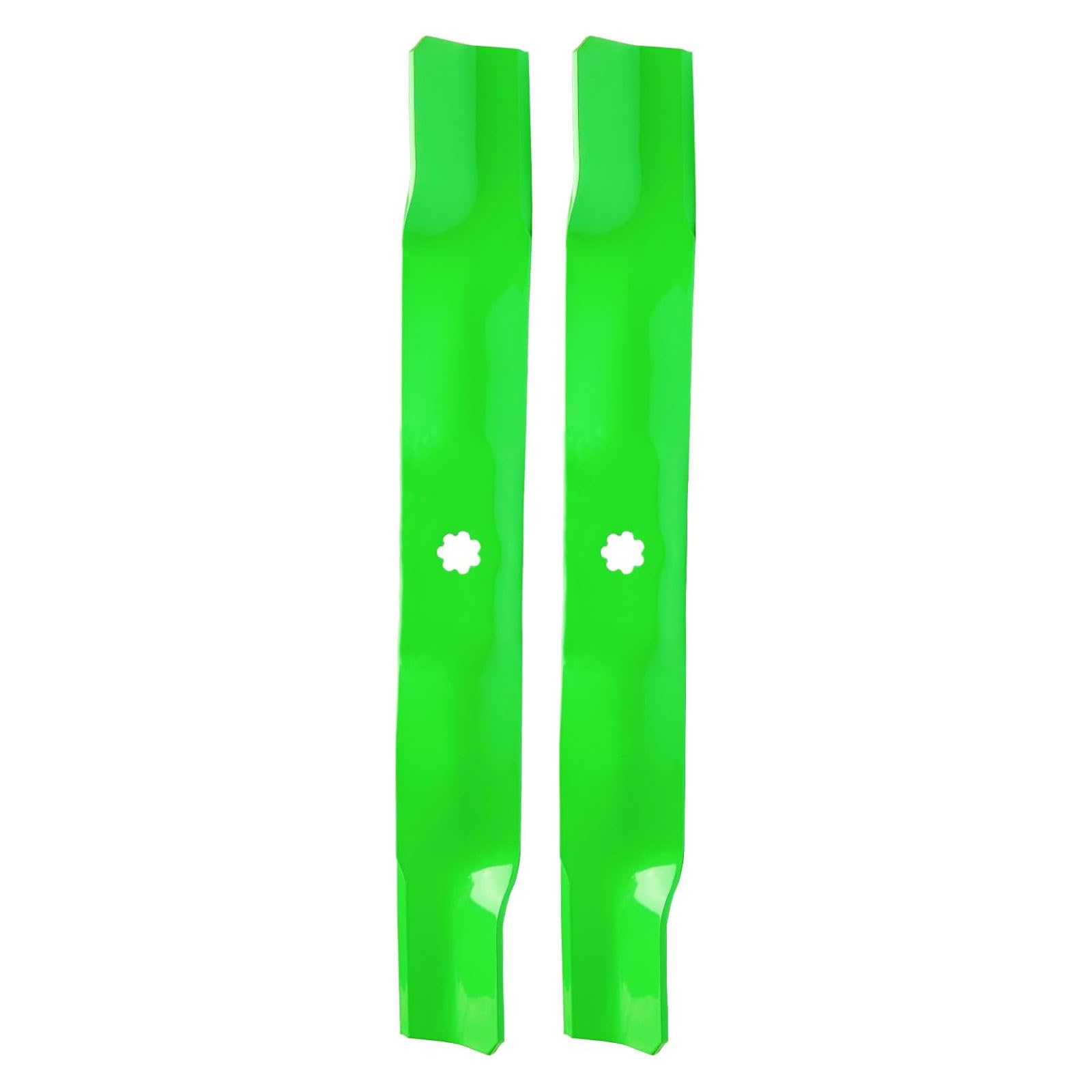TENGMUJX 42in deck blade pack ready for installation on compatible John Deere mowers.