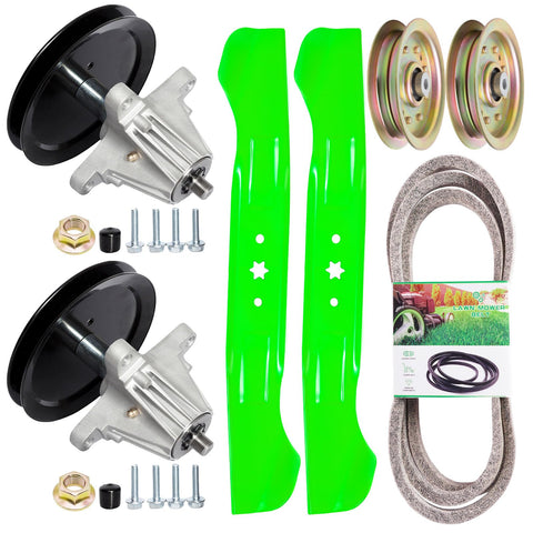 TENGMUJX 46in deck rebuild kit spindles for smooth blade rotation during mowing