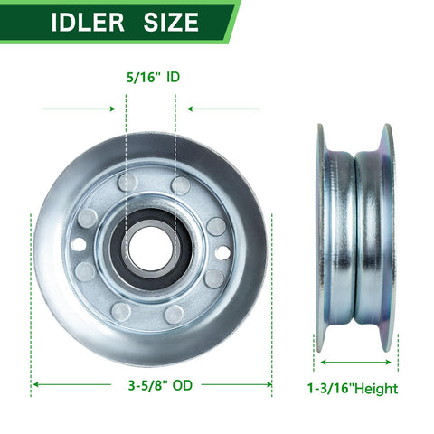 TENGMUJX deck belt included for consistent drive performance