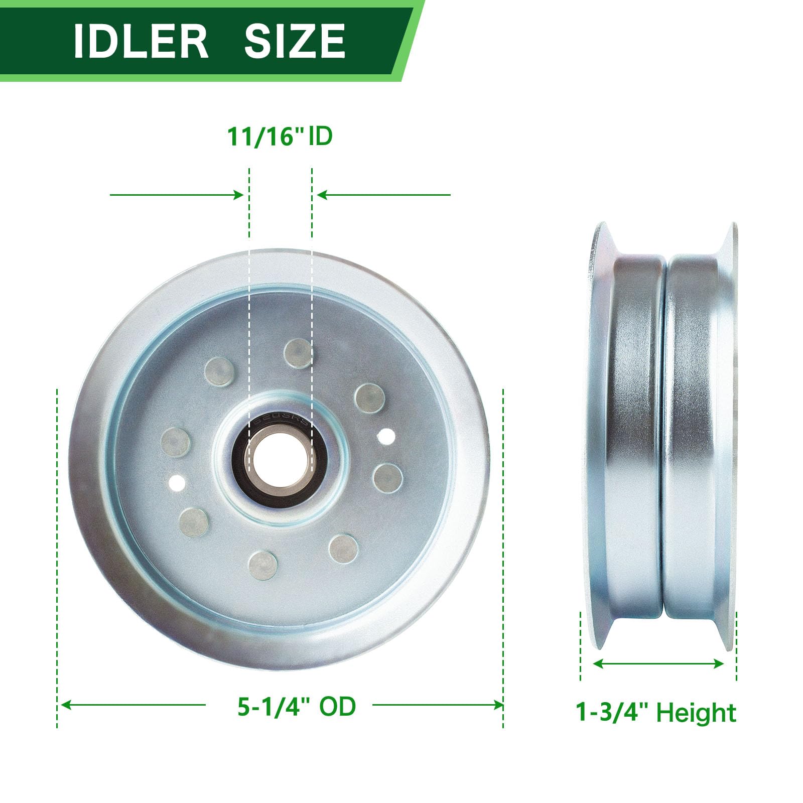 TENGMUJX 48-inch deck idlers set for smooth deck operation