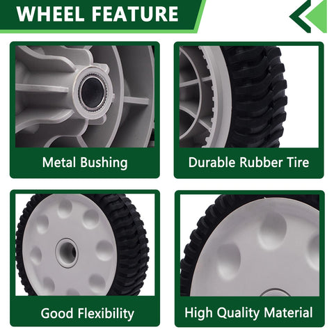 TENGMUJX 8-inch front drive wheel for TB210 delivers reliable traction and quick swap