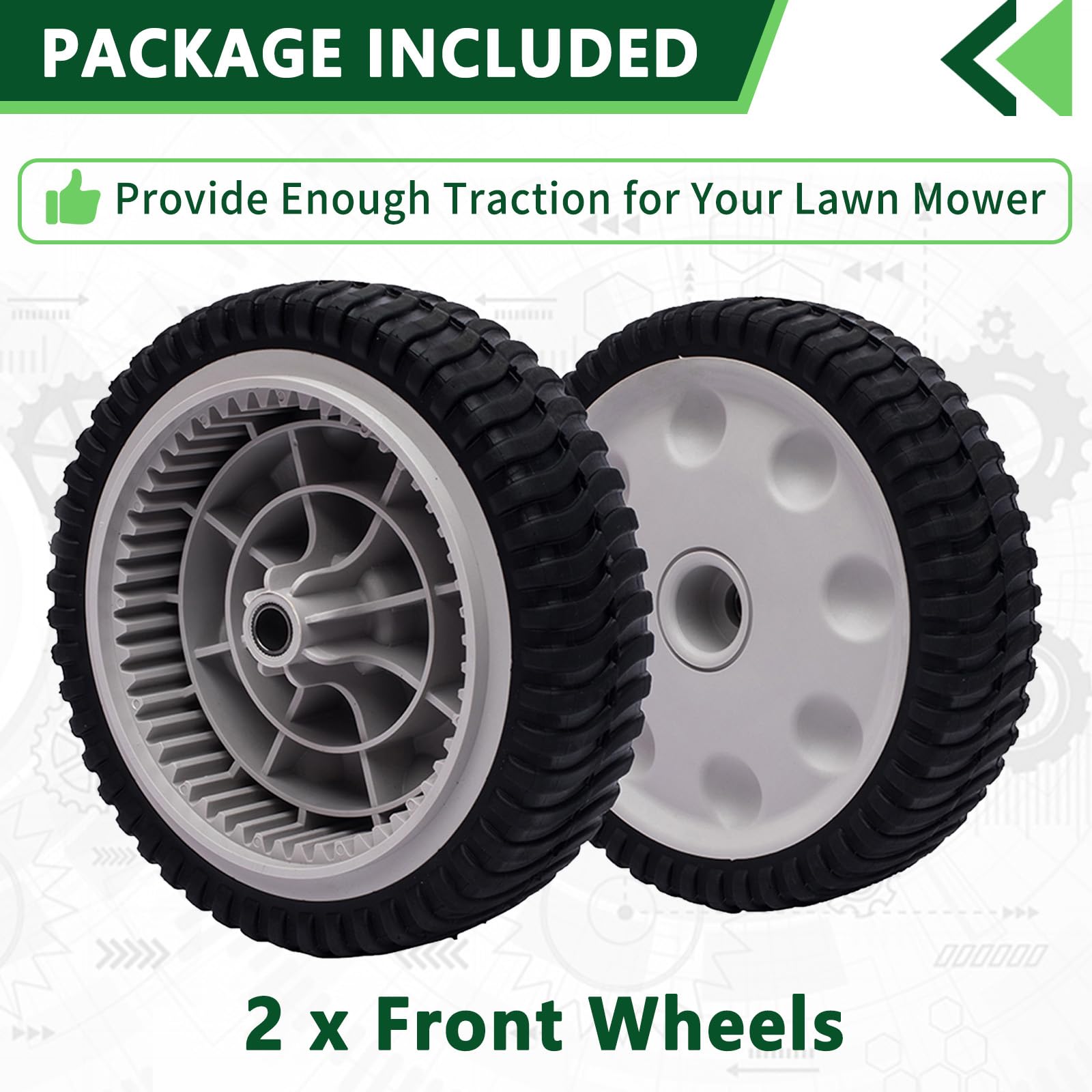 TENGMUJX replacement wheel for MTD 734-04018 family ensures fit and durability