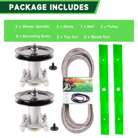 TENGMUJX assembled kit on mower demonstrates precise fitment