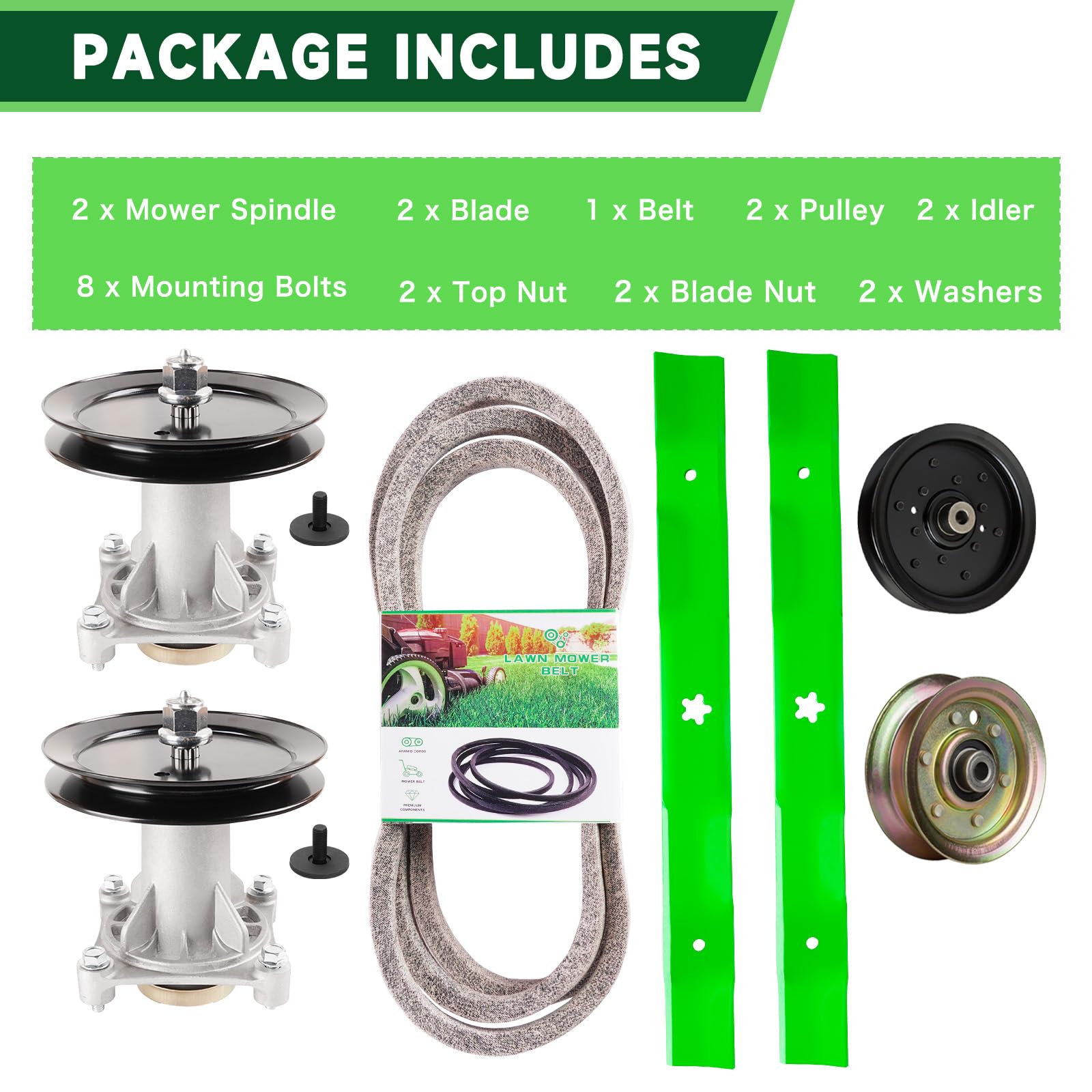 TENGMUJX close-up shows durable metal spindles and blades