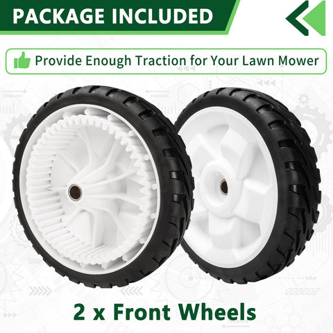 TENGMUJX easy-to-install wheels for DIY mower repair at home.