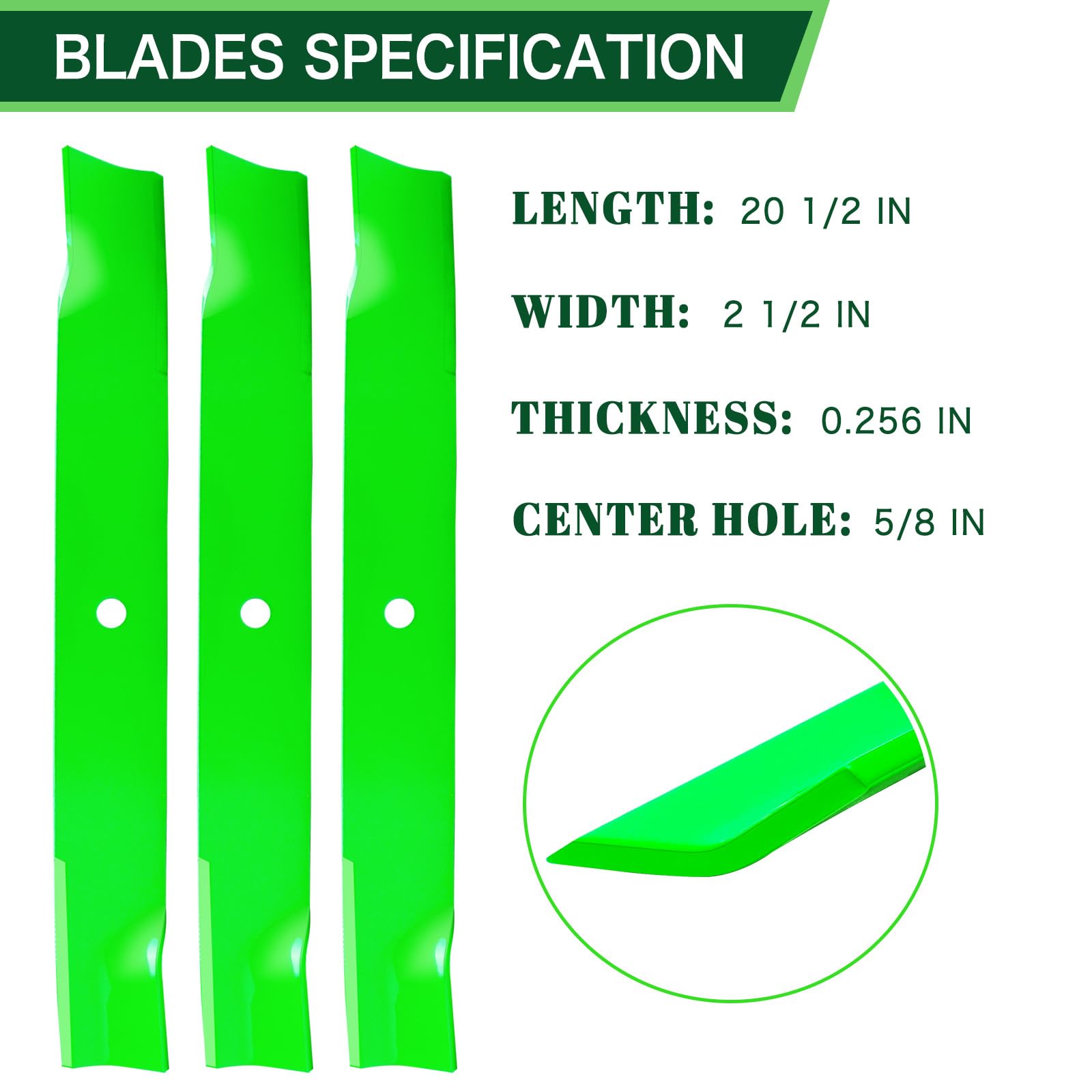 TENGMUJX Gravely Pro-Turn blade compatibility for quick maintenance.