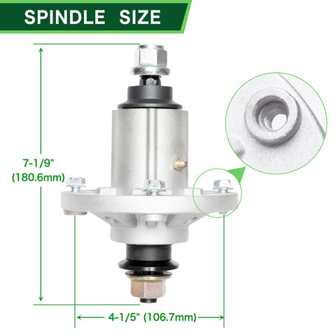 Front view of TENGMUJX gy21098 spindle assembly two-pack for easy replacement.