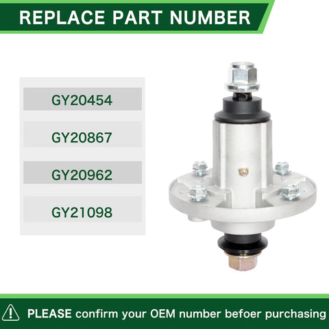 Side view of TENGMUJX gy21098 spindle assembly with robust construction.