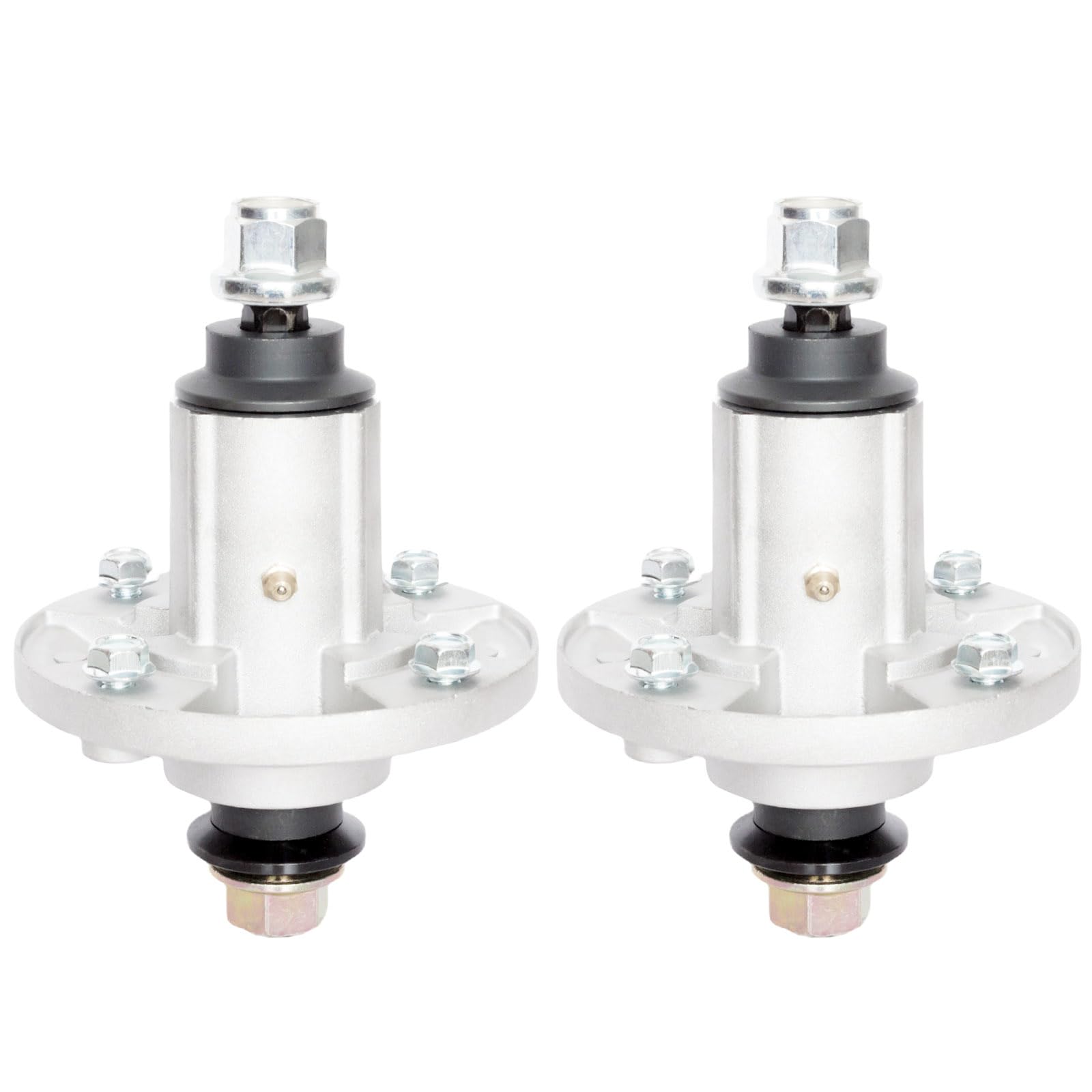 TENGMUJX gy21098 spindle assembly two-pack shown for compatible John Deere mowers.
