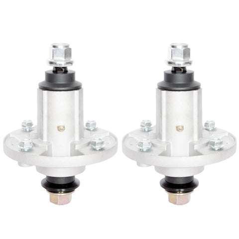 TENGMUJX gy21098 spindle assembly two-pack shown for compatible John Deere mowers.