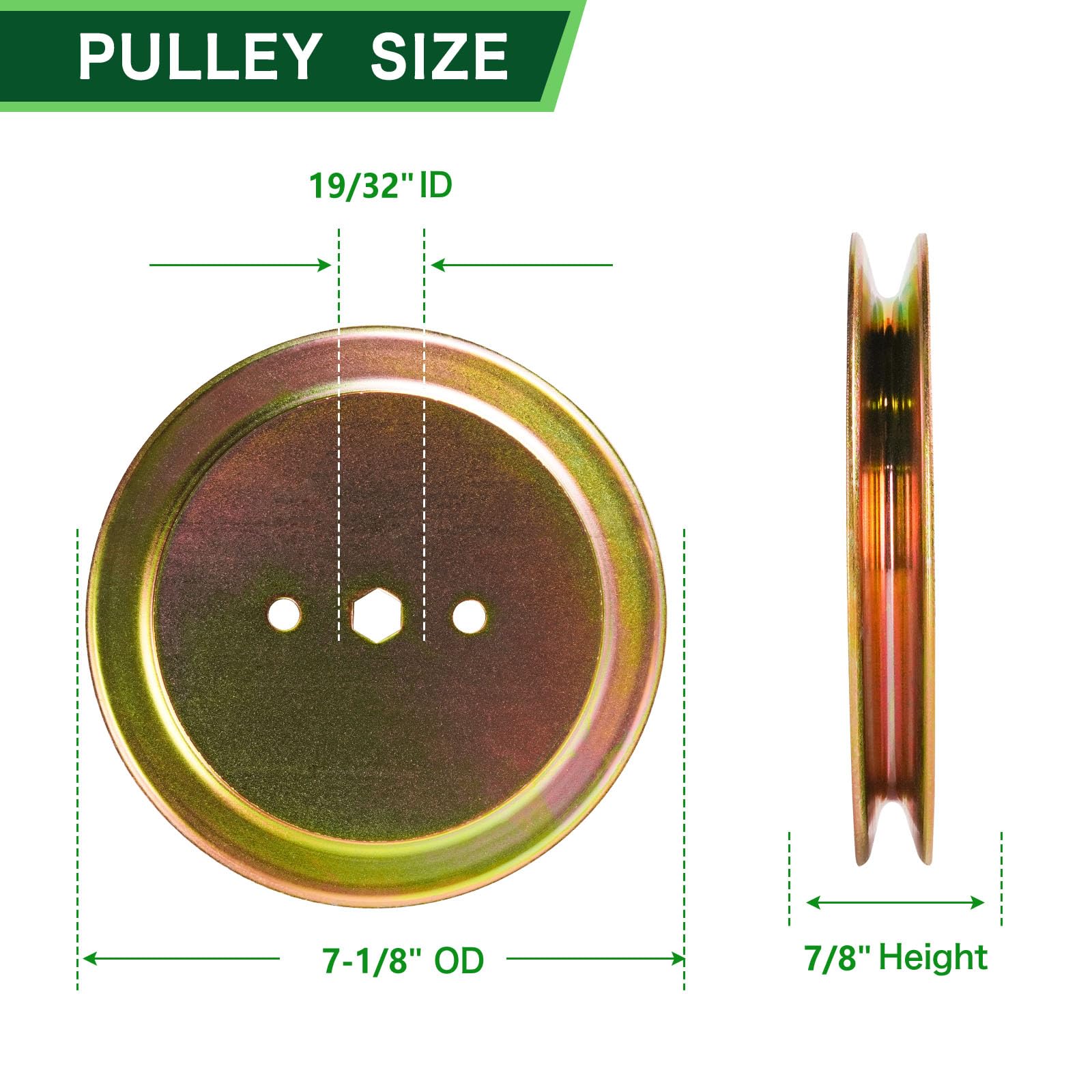 TENGMUJX gy20067 idler pulley for reduced deck vibration