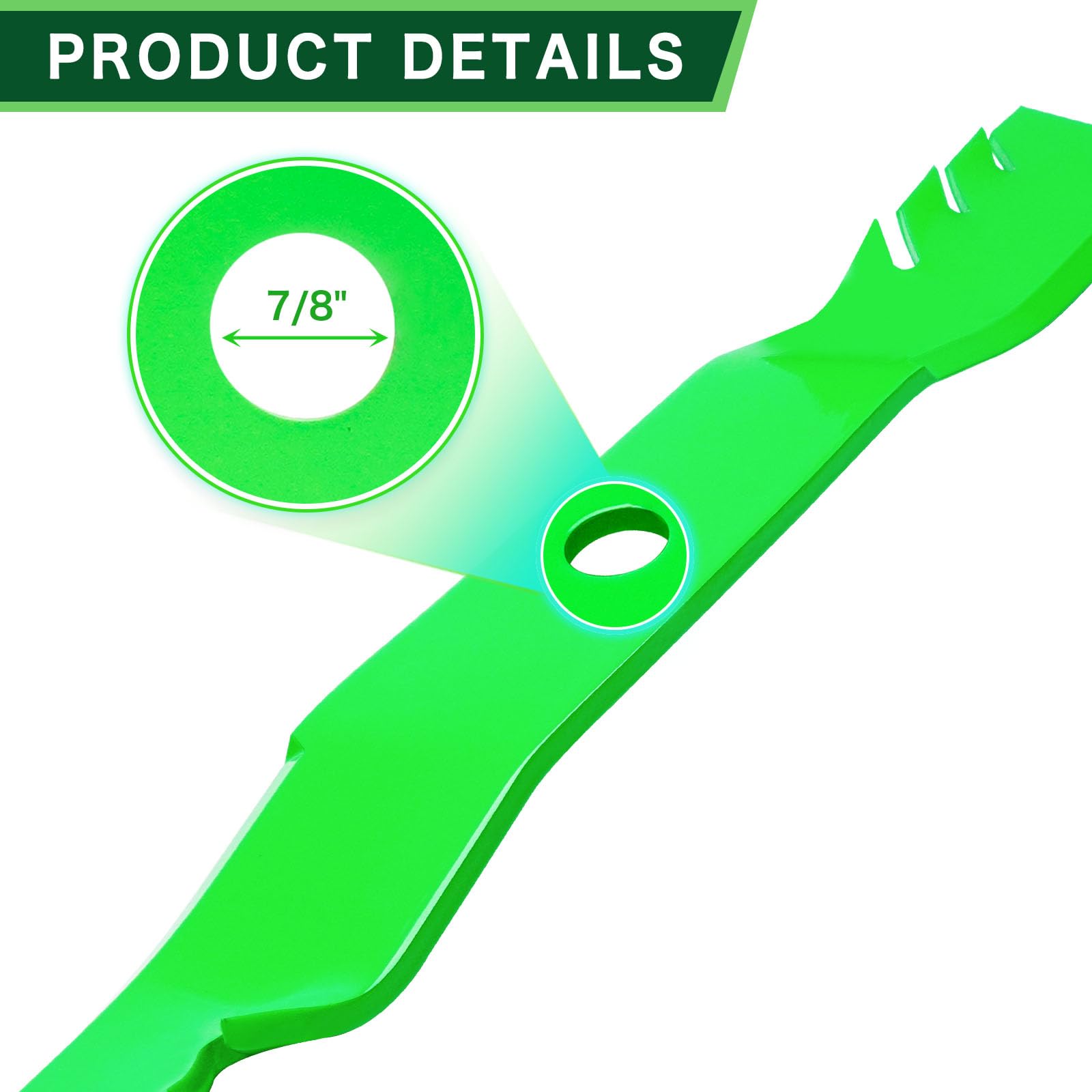 TENGMUJX blades for John Deere models ensure reliable mowing