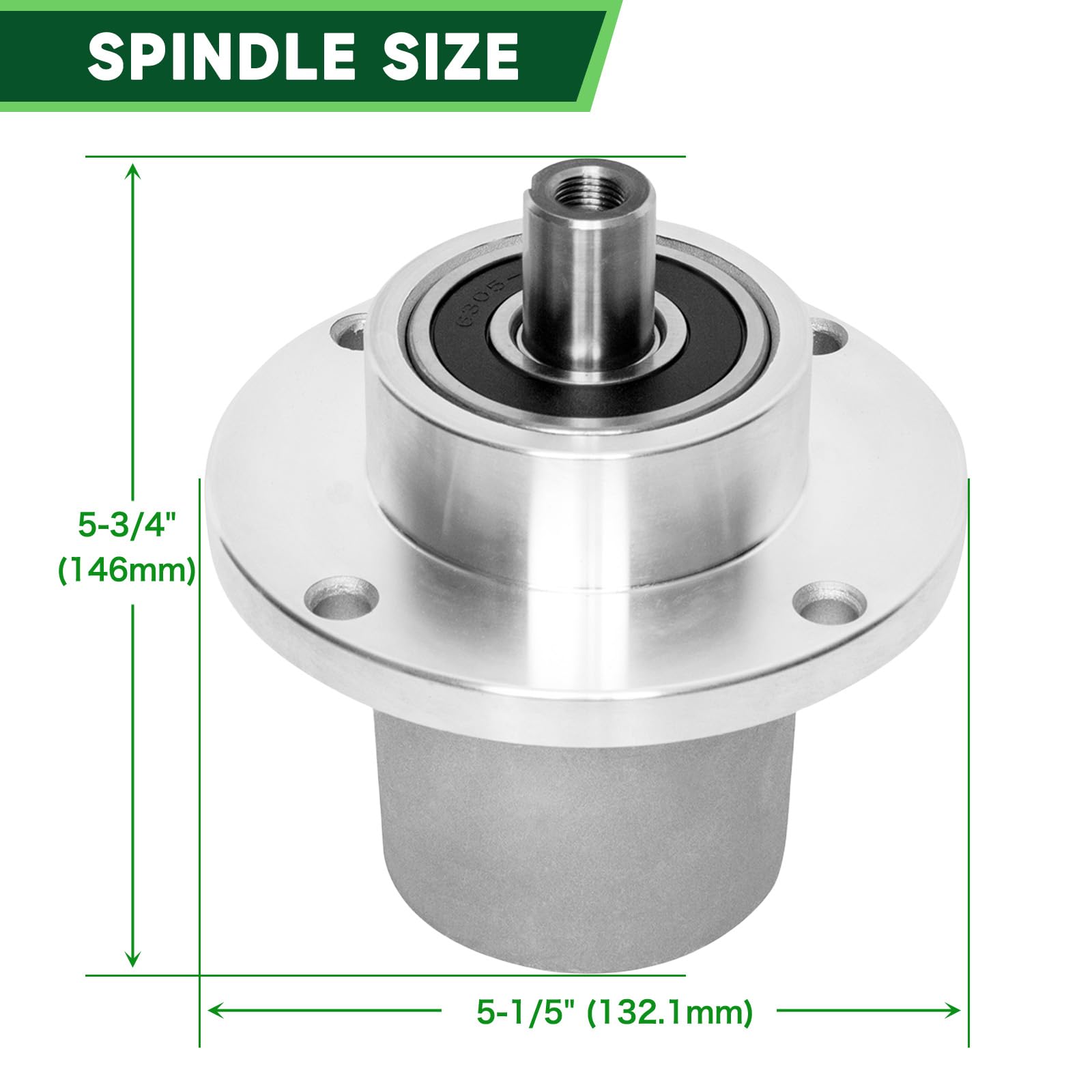 TENGMUJX aluminum spindle, corrosion-resistant body for longer life.