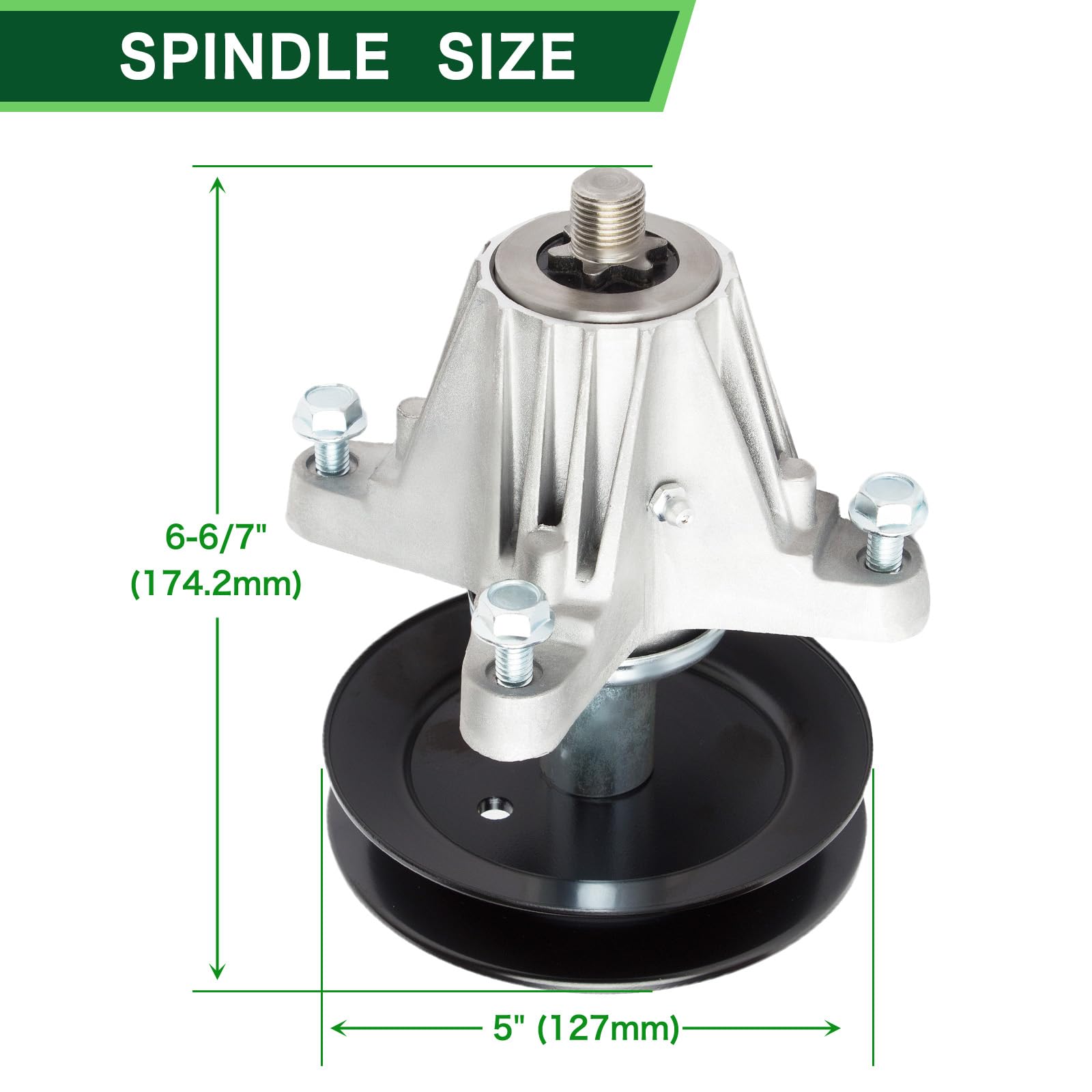 TENGMUJX spindle-assembly 618-06980 shown with mounting bolts